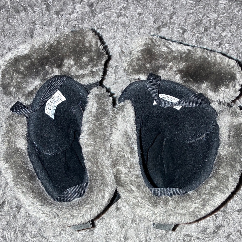 Baffin Women's Kristi Insulated Suede Winter Boots gray black warm size 6 tall - Picture 4 of 7